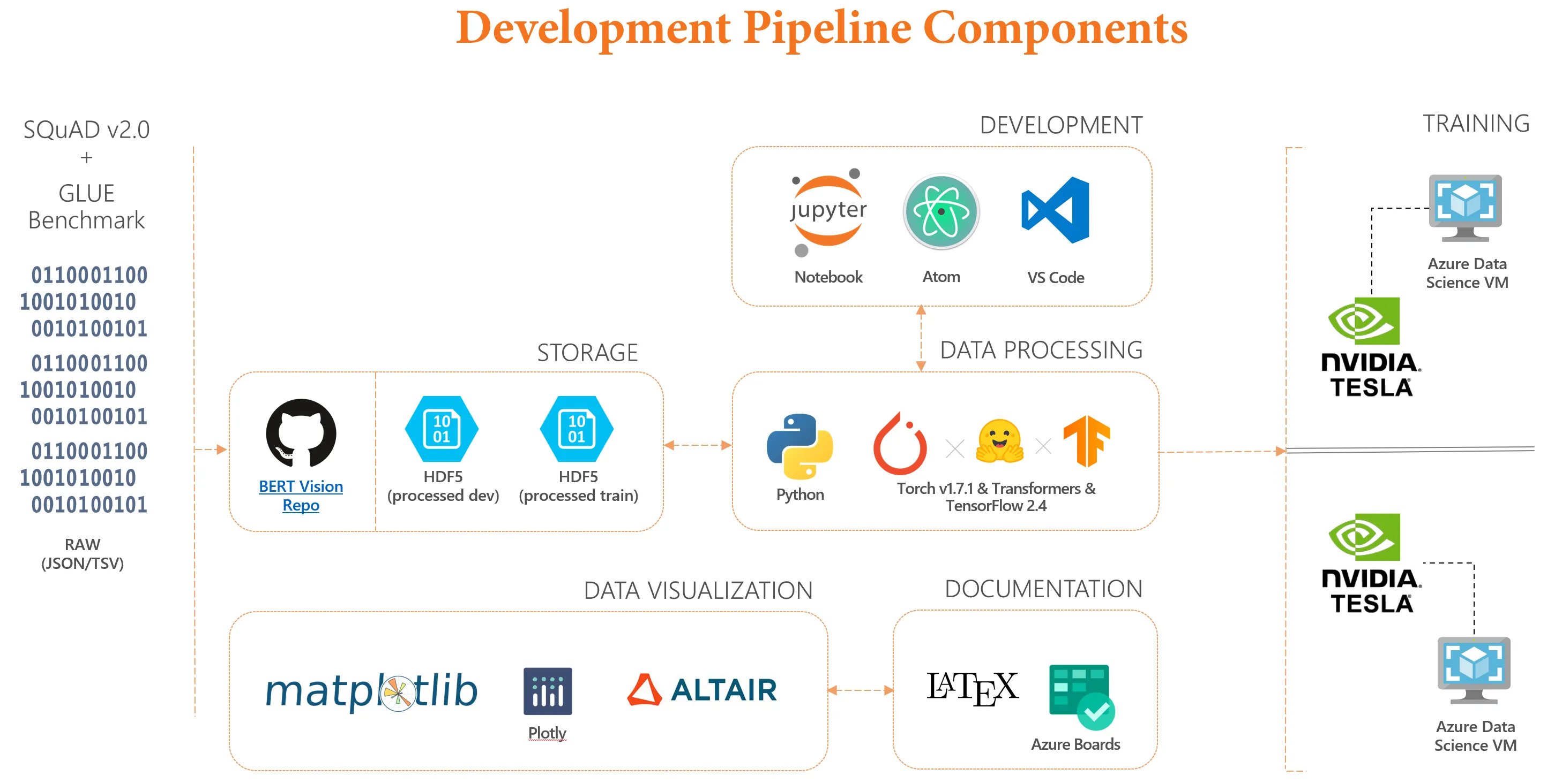 BERTVision development pipeline diagram