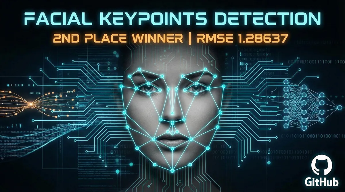 Screenshot of Facial Keypoints Detection project